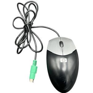 🖱️ HP P2350AA M871 Wired Optical Mouse Black/Silver PS/2 Retro Y2K Desktop PC